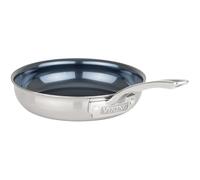 Viking 4-Ply Frying Pan, 8 Inch Laser Clad Titanium Performance Ti Kitchen Cookware, Blue/SIlver