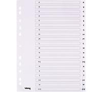 Viking A - Z Alphabetical Dividers A4 White 20 Part PP (Polypropylene) 11 Holes 400195041