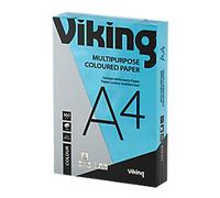 Viking A4 Coloured Paper Bright Blue 160 gsm 250 Sheets