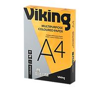 Viking A4 Coloured Paper Bright Orange 80 gsm 500 Sheets