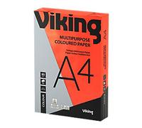 Viking A4 Coloured Paper Bright Red 80 gsm 500 Sheets