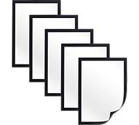 Viking A4 Display Frame Magnetic Black Plastic 24.5 (W) x 0.5 (D) x 32.5 (H) cm Pack of 5