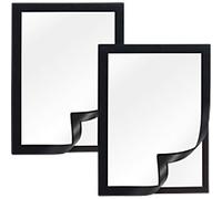 Viking A5 Display Frame Adhesive Black Plastic 1292063 23.6 (W) x 0.4 (D) x 17.6 (H) cm Pack of 2