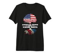Viking American American Grown with Viking Roots Premium T-Shirt