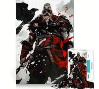 Viking And The Crow Jigsaw Puzzles 1000 Cognitive Skill Toy Smooth Burr Free Surface Relaxing Indoor Group Activity (50x75cm)