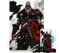 Viking And The Crow Jigsaws for Adults1000 Pieces Brain Memory Game Fine Cut Premium Finishing Engaging Way to Pass Free Hours (38x26cm)