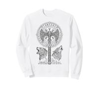 Viking Axe Runes Wolf Bear Spirit Animal Norse Mythology Sweatshirt