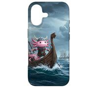 Viking Axolotl Raiding the High Seas Case for iPhone 17