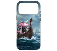 Viking Axolotl Raiding the High Seas Case for iPhone 17 Pro Max