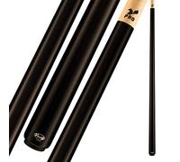 Viking B2002 2 Piece 58" Pool Cue Stick, Midnight Black, 19oz, Made in The USA, Billiard Cue Stick, Bar or House Use for Men and Women