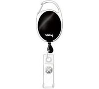 Viking Badge Reel Black Pack of 10
