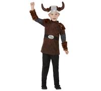 Viking Barbarian Costume Smiffys Brown 10-12 Years