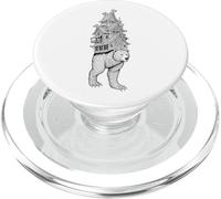 Viking Bear Norse Mythology Folklore Fantasy Art PopSockets PopGrip for MagSafe