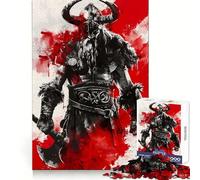 Viking Berserk Adult Jigsaw Puzzles 1000 Pieces Cognitive Workout Unwind Easily No Rough Edges Holiday Present (38x26cm)