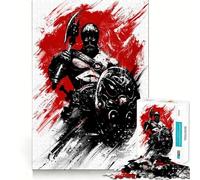 Viking Berserk Jigsaw 1000 Pieces Focus Building Toy Zero Gap Rewarding Activity for Rainy Days (38x26cm)