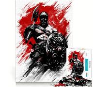 Viking Berserk Jigsaw Puzzle 1000 Mental Recall Game High Accuracy Cutting Craft Interactive Brain Challenge for Home (38x52cm)