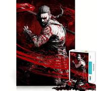 Viking Berserker Jigsaw Puzzles 1000 Mental Focus Game No Gap Tight Fitting Design Interactive Brain Challenge for Home (38x52cm)