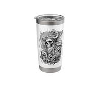 Viking Berserker Skeleton Axe Warrior Stainless Steel Insulated Tumbler