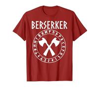 Viking Berserker T-Shirt T-Shirt, Men, Cranberry Red, Small