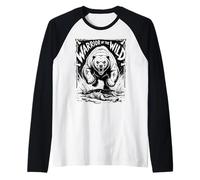 Viking Berserker - Warrior of The Wild - Norse Warrior Gym Raglan Baseball Tee