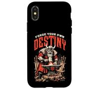 Viking Blacksmith Warrior Sword Forge Your Own Destiny Case for iPhone X/XS