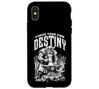 Viking Blacksmith Warrior Sword Forge Your Own Destiny Case for iPhone X/XS