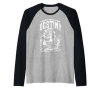 Viking Blacksmith Warrior Sword Forge Your Own Destiny Raglan Baseball Tee