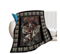 Viking Blanket Medieval Viking Decor Throw Blanket Warm Soft Plush Lightweight Fleece Flannel Cool Blanket Gifts for Vikings Men Boys Girls Women Kids for Winter Bed Couch 40"X50"