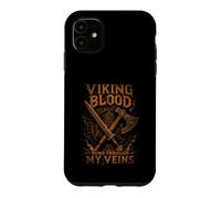 Viking Blood Runs Through My Veins - Epic Sepia Style - Axe Case for iPhone 11