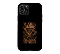 Viking Blood Runs Through My Veins - Epic Sepia Style - Axe Case for iPhone 11 Pro
