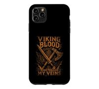 Viking Blood Runs Through My Veins - Epic Sepia Style - Axe Case for iPhone 11 Pro Max