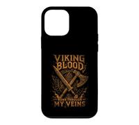Viking Blood Runs Through My Veins - Epic Sepia Style - Axe Case for iPhone 12 mini