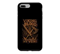 Viking Blood Runs Through My Veins - Epic Sepia Style - Axe Case for iPhone 7 Plus/8 Plus