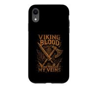 Viking Blood Runs Through My Veins - Epic Sepia Style - Axe Case for iPhone XR