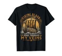 Viking Blood Runs Through My Veins Norse Heritage T-Shirt