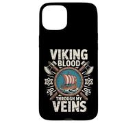 Viking Blood Runs Through My Veins Norse Mythology Valhalla Case for iPhone 15 Plus