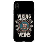 Viking Blood Runs Through My Veins Norse Mythology Valhalla Case for iPhone XS Max