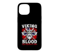 Viking Blood Runs Through My Veins Norway Flag Norwegian Case for iPhone 15
