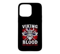 Viking Blood Runs Through My Veins Norway Flag Norwegian Case for iPhone 15 Pro Max