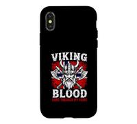 Viking Blood Runs Through My Veins Norway Flag Norwegian Case for iPhone X/XS