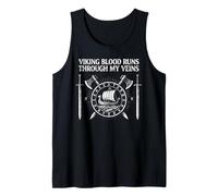 Viking Blood Runs Through My Veins Vikings Tank Top