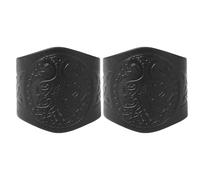 Viking Bracers Medieval Bracers Embossed Dragon Leather Arm Armer Cuff Gauntlet Gauntlet for Men Women 1 Pair, HBR065-2 DRAGON-BLACK, common