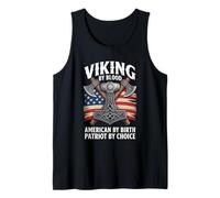 Viking By Blood American By Birth Patriot By Choice Tank Top