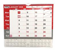 Viking Calendar 2026 1 Month per page 42 (W) x 37.3 (H) cm Red, White