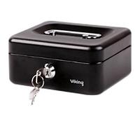 Viking Cash Box Key lock 4 153 x 120 x 70 mm Black