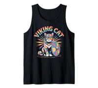 Viking Cat Shield Helmet Yarn Ball Warrior Tank Top