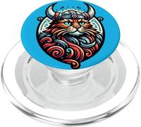 Viking Cat Warrior Nordic Norse for Women, Men, Kids PopSockets PopGrip for MagSafe