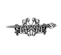 Viking Celtic Knot Hair Clips Hairpins Metal Stick for Women Antique Silver