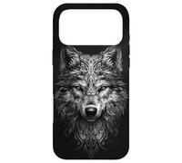 Viking Celtic Wolf Tribal Line Art Geometric Pattern Case for iPhone 17 Pro Max