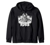 Viking Chess - Viking Attacks the Kubb King Gift Zip Hoodie